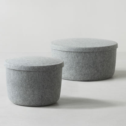 Hide Storage Pouf by Normann Copenhagen - Grey