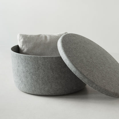 Hide Storage Pouf by Normann Copenhagen - Large / Grey