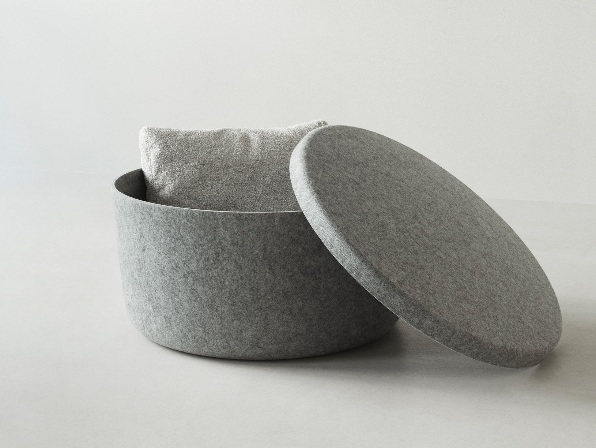 Hide Storage Pouf by Normann Copenhagen - Large / Grey