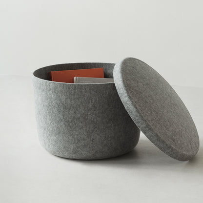 Hide Storage Pouf by Normann Copenhagen - Small / Grey