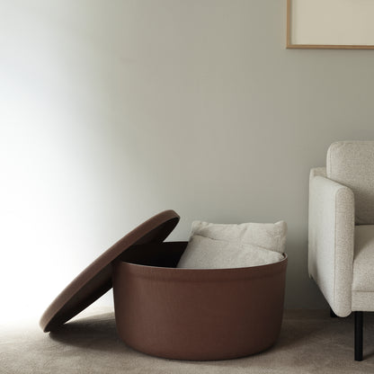 Hide Storage Pouf by Normann Copenhagen - Large / Brown