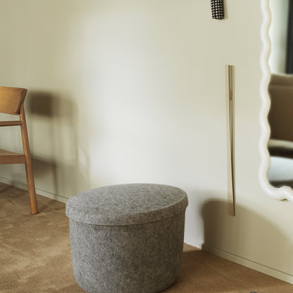 Hide Storage Pouf by Normann Copenhagen - Small / Grey