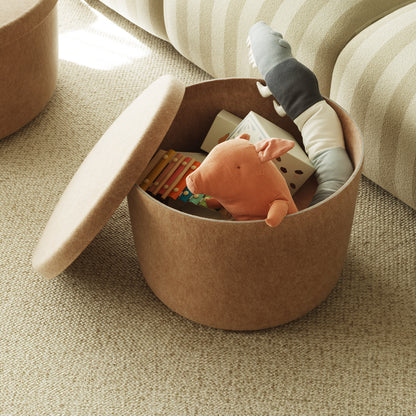 Hide Storage Pouf by Normann Copenhagen - Small / Sand