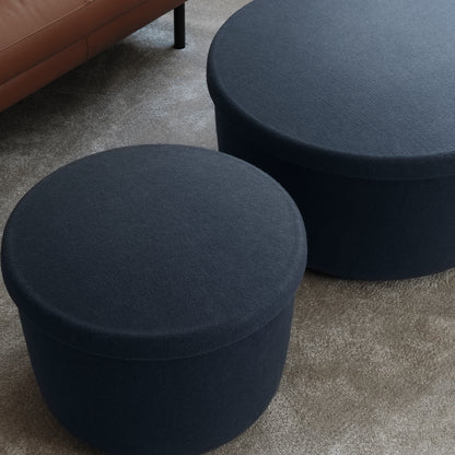 Hide Storage Pouf by Normann Copenhagen - Steel Blue