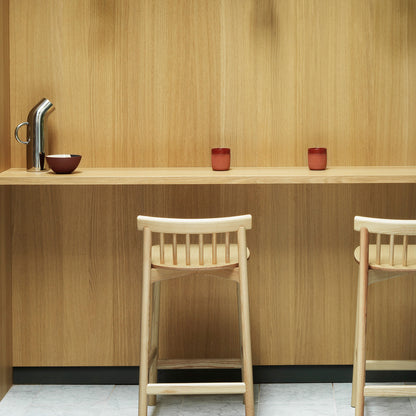 Pind Bar Stool by Normann Copenhagen - SH 65 cm / Lacquered Ash