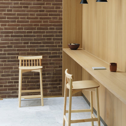 Pind Bar Stool by Normann Copenhagen - SH 65 cm / Lacquered Ash