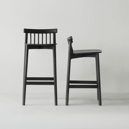 Pind Bar Stool by Normann Copenhagen - Black Stained Ash