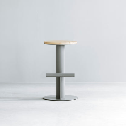 Pole Bar Stool by Normann Copenhagen - H65 / Grey