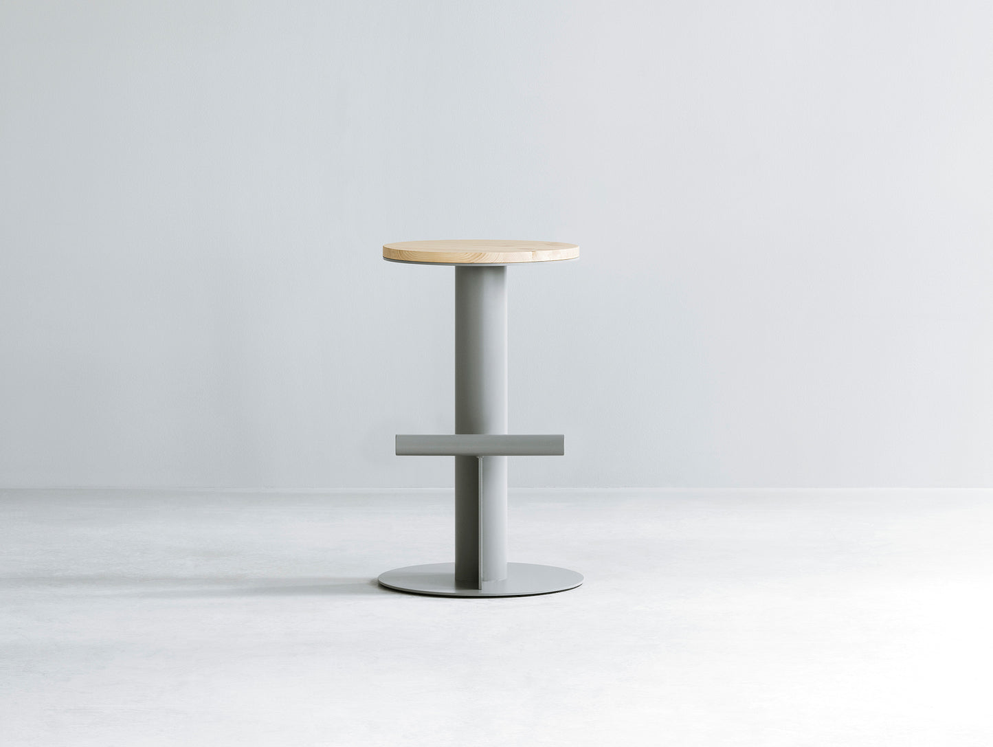 Pole Bar Stool by Normann Copenhagen - H65 / Grey