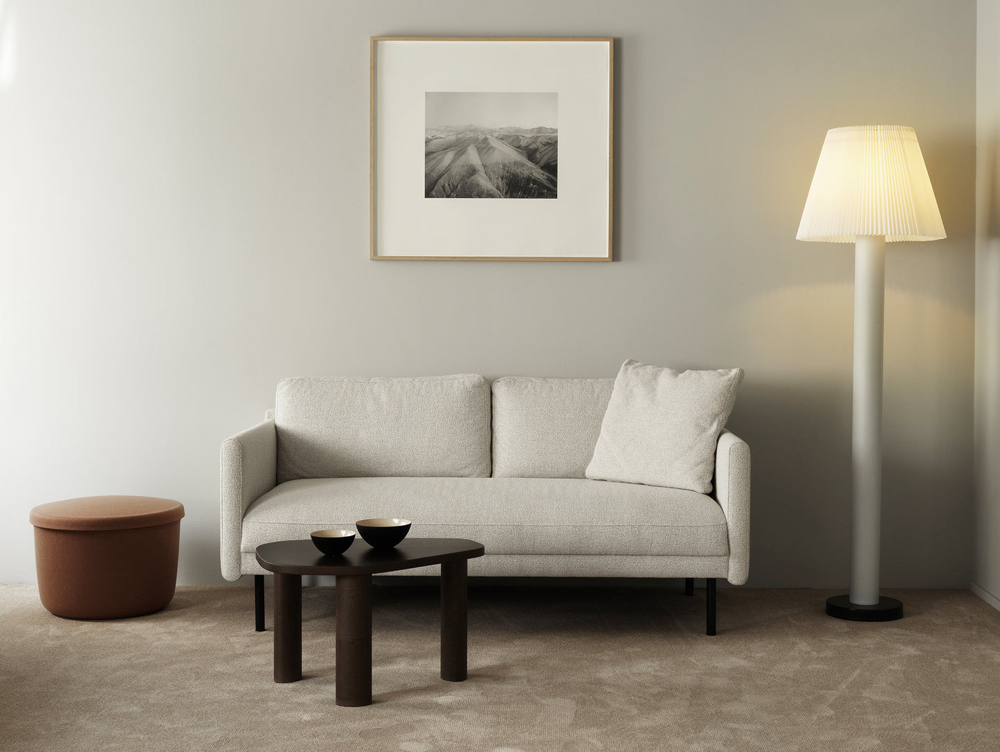 Hide Storage Pouf by Normann Copenhagen -Sand