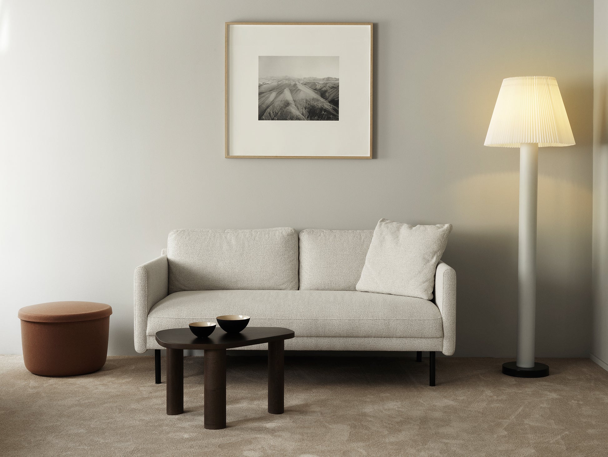Hide Storage Pouf by Normann Copenhagen -Sand