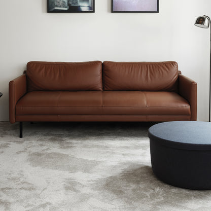 Hide Storage Pouf by Normann Copenhagen - Large / Steel Blue