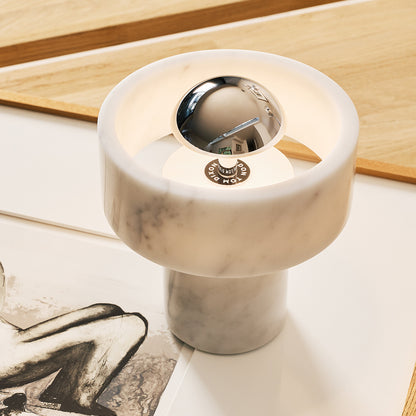 Stone LED Portable Lamp by Tom Dixon - Silver