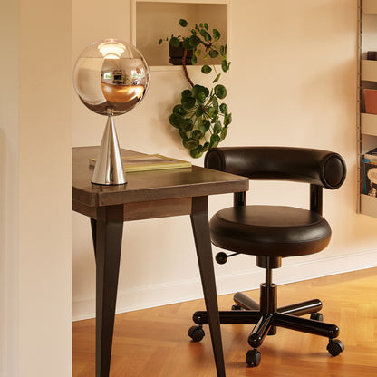 Fat Work Office Chair by Tom Dixon - Camo Leather Black