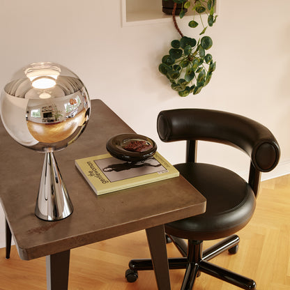 Fat Work Office Chair by Tom Dixon - Camo Leather Black