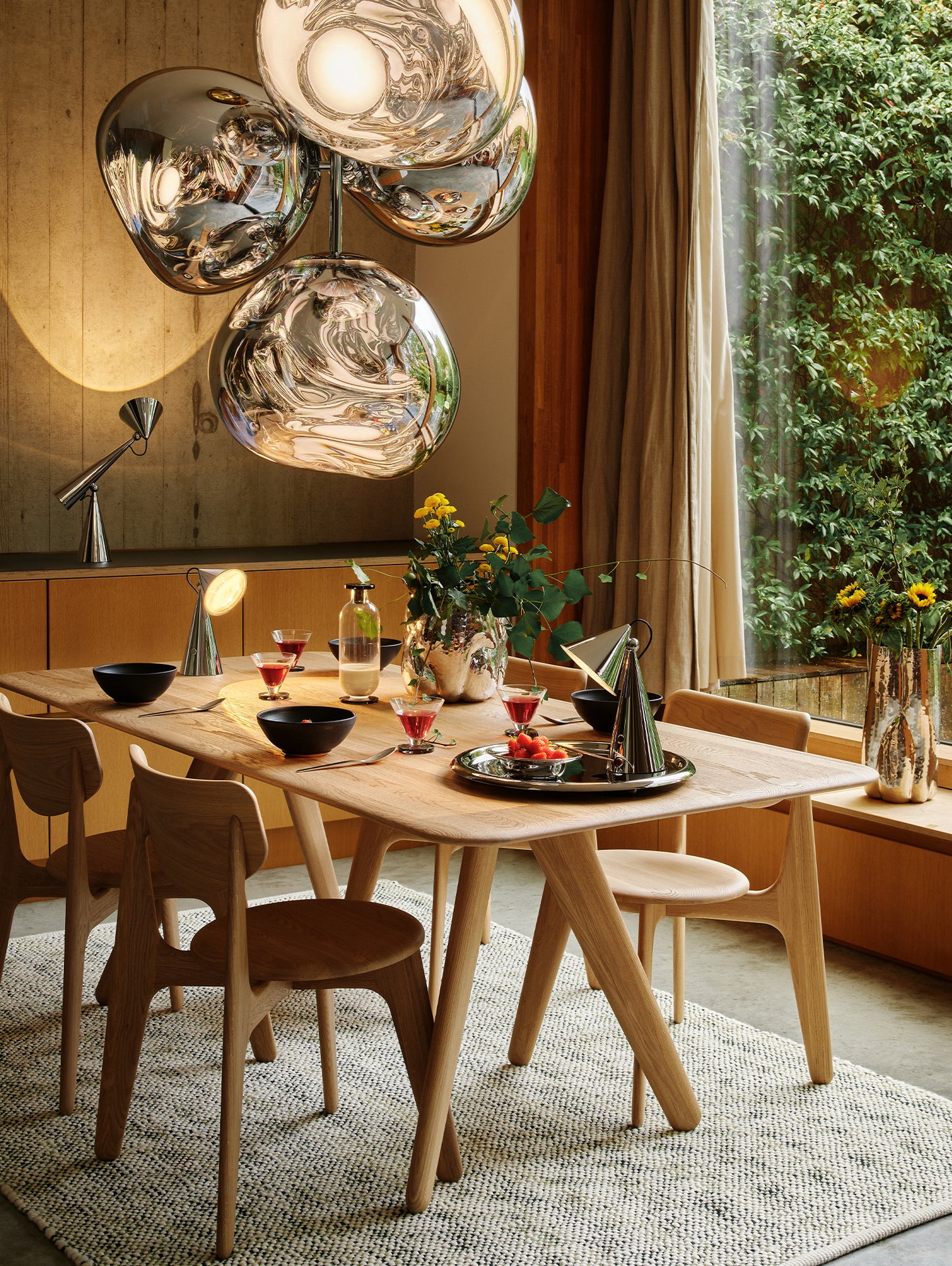 Slab Dining Chair by Tom Dixon - Lacquered Oak