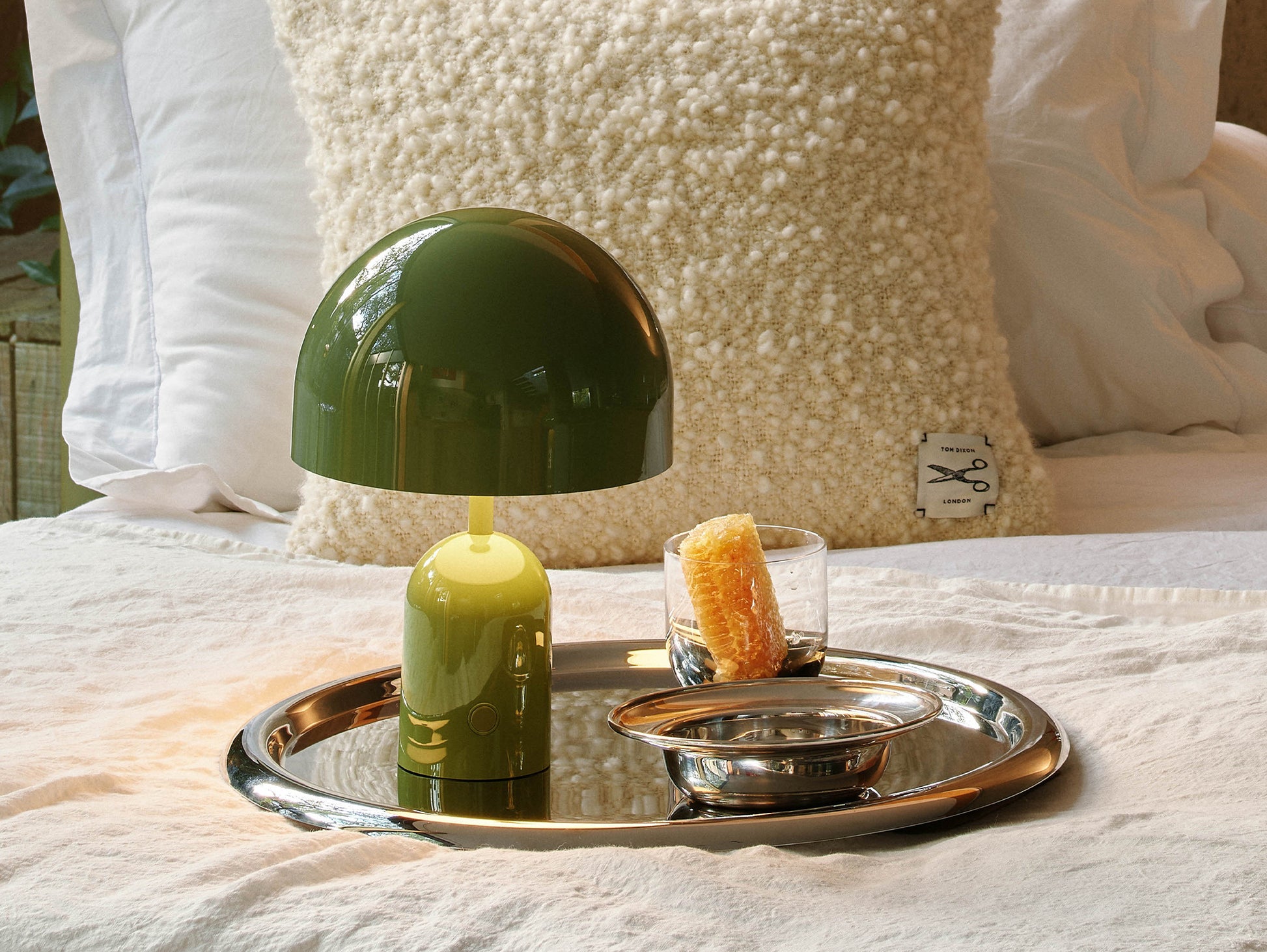 Bell LED Portable Lamp by Tom Dixon - Moss