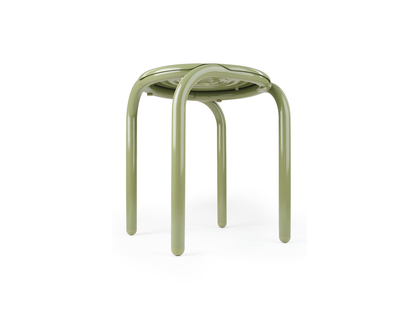 Groove Stool by Tom Dixon - Moss