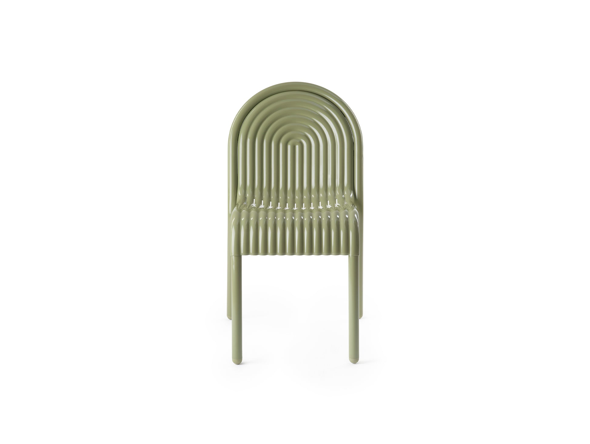 Groove Side Chair by Tom Dixon - Moss