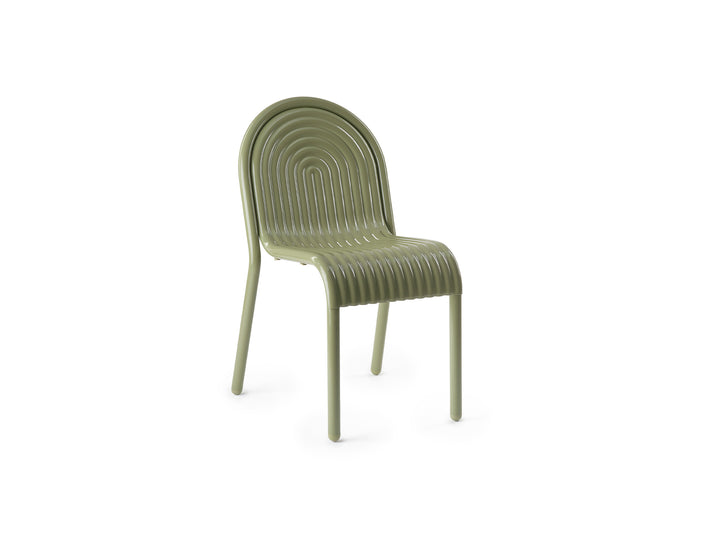 Groove Side Chair by Tom Dixon - Moss