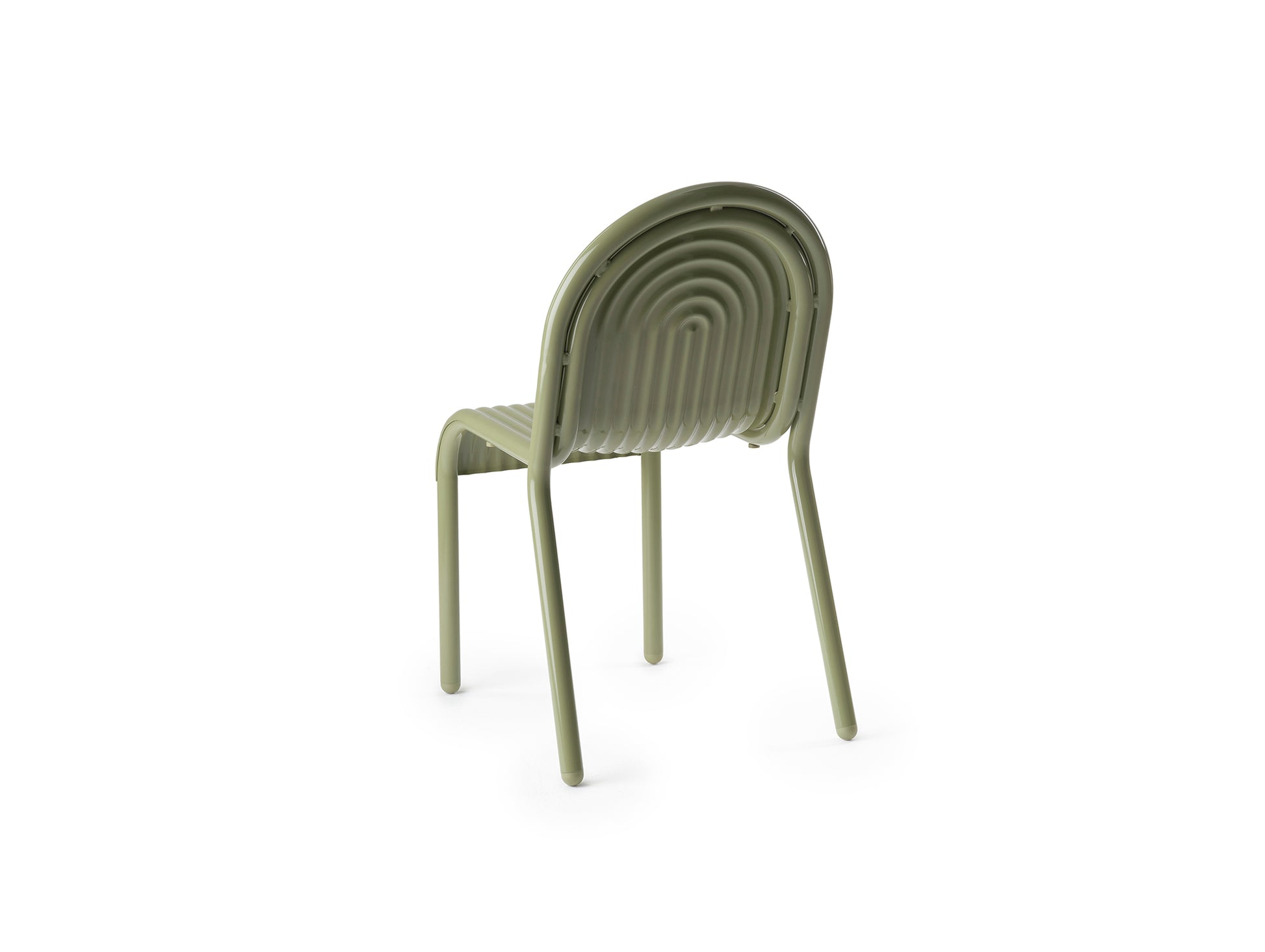 Groove Side Chair by Tom Dixon - Moss