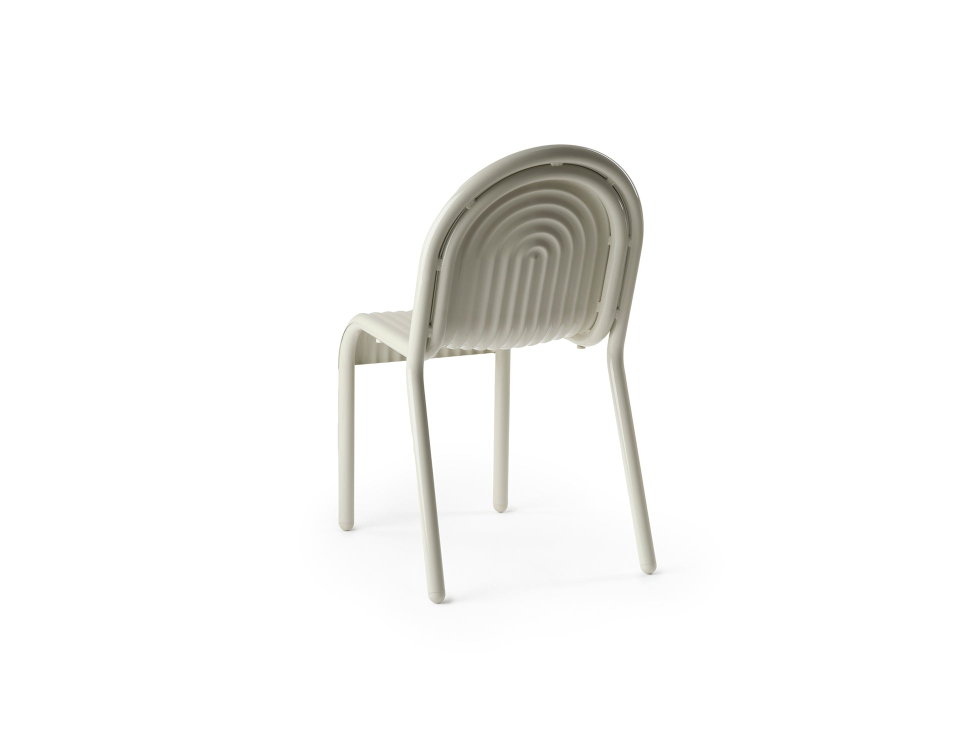 Groove Side Chair by Tom Dixon - Putty