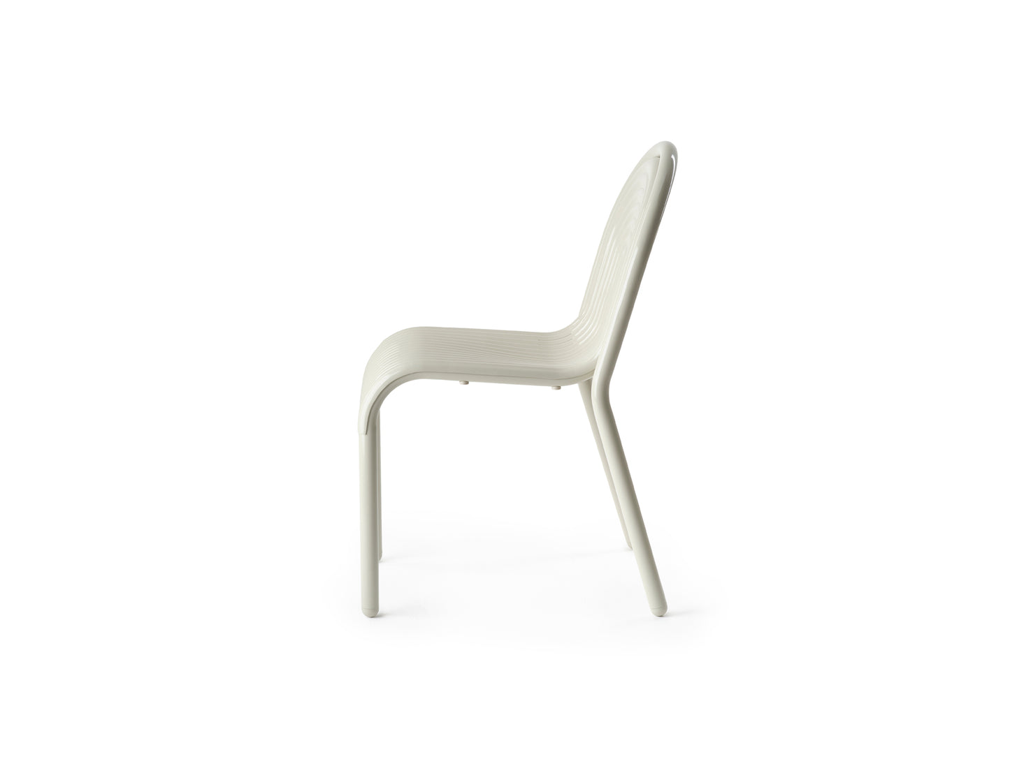 Groove Side Chair by Tom Dixon - Putty