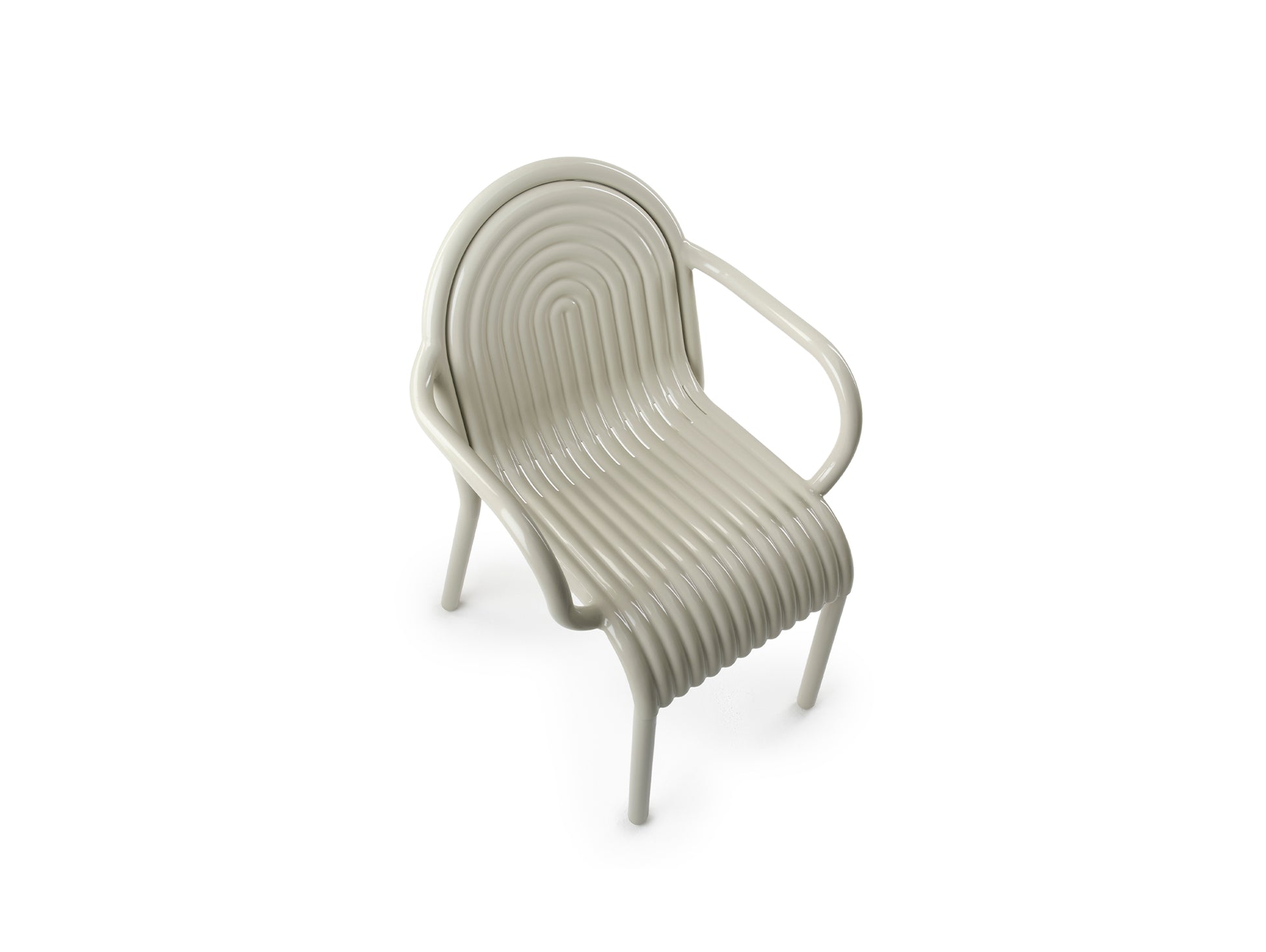 Groove Armchair by Tom Dixon - Putty