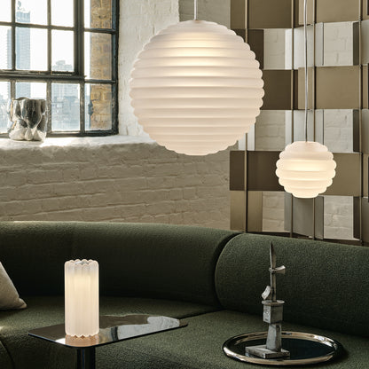 Press Sphere LED Pendant Light (Frosted) by Tom Dixon