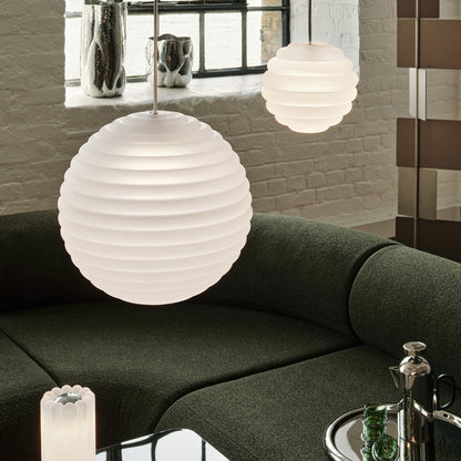 Press Sphere LED Pendant Light (Frosted) by Tom Dixon