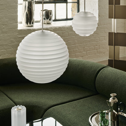 Press Mini Sphere LED Pendant Light (Frosted) by Tom Dixon