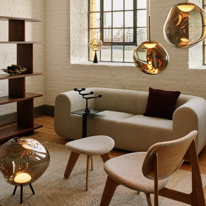 Slab Lounge Chair by Tom Dixon - Natural Oak / Elle 200