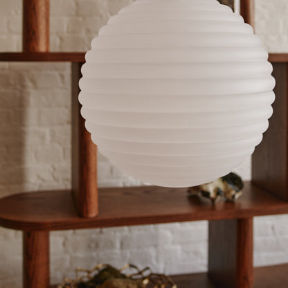 Press Sphere LED Pendant Light (Frosted) by Tom Dixon