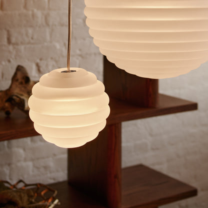 Press Mini Sphere LED Pendant Light (Frosted) by Tom Dixon