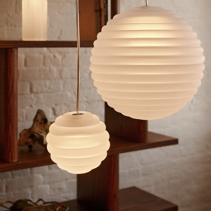 Press Mini Sphere LED Pendant Light (Frosted) by Tom Dixon