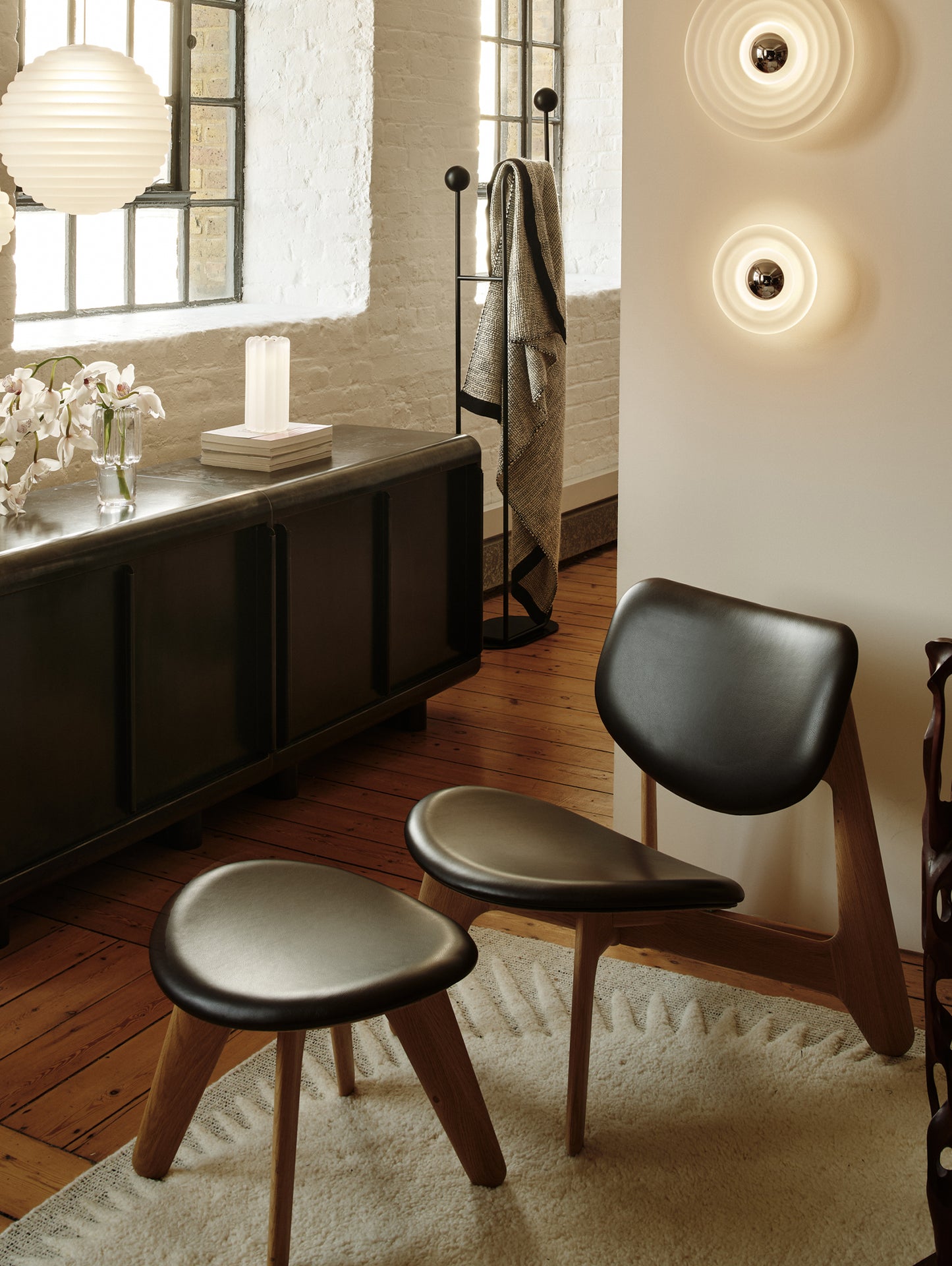 Slab Ottoman by Tom Dixon - Leather Choko