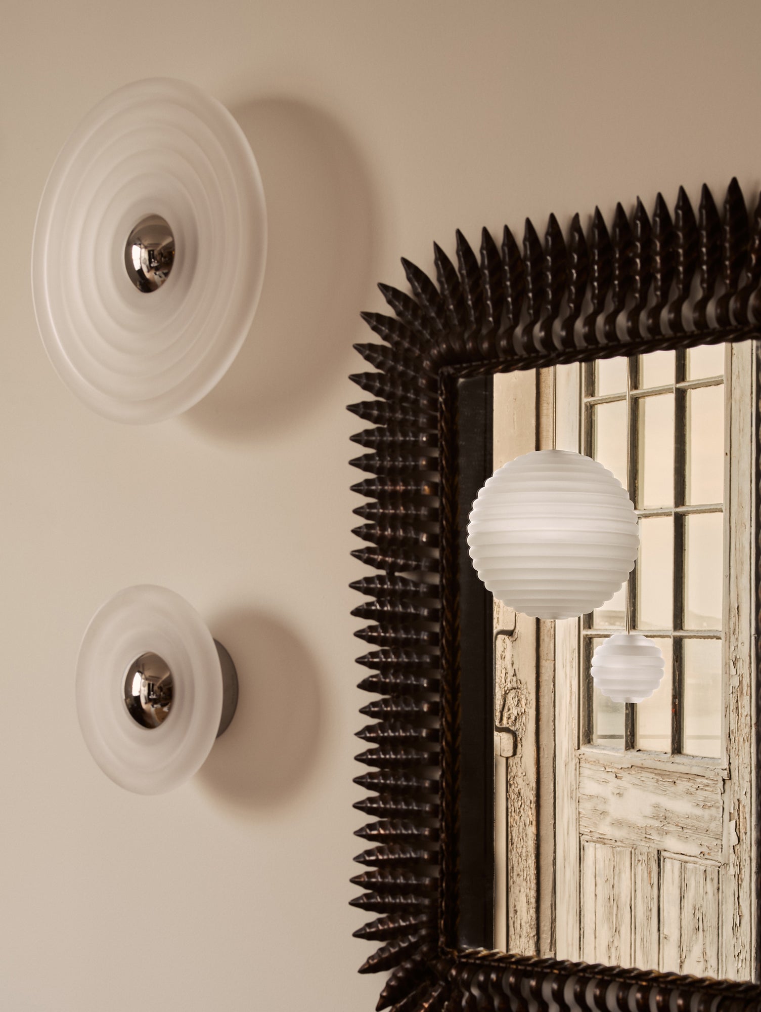 Press Surface LED Wall Lamp (Frosted) by Tom Dixon