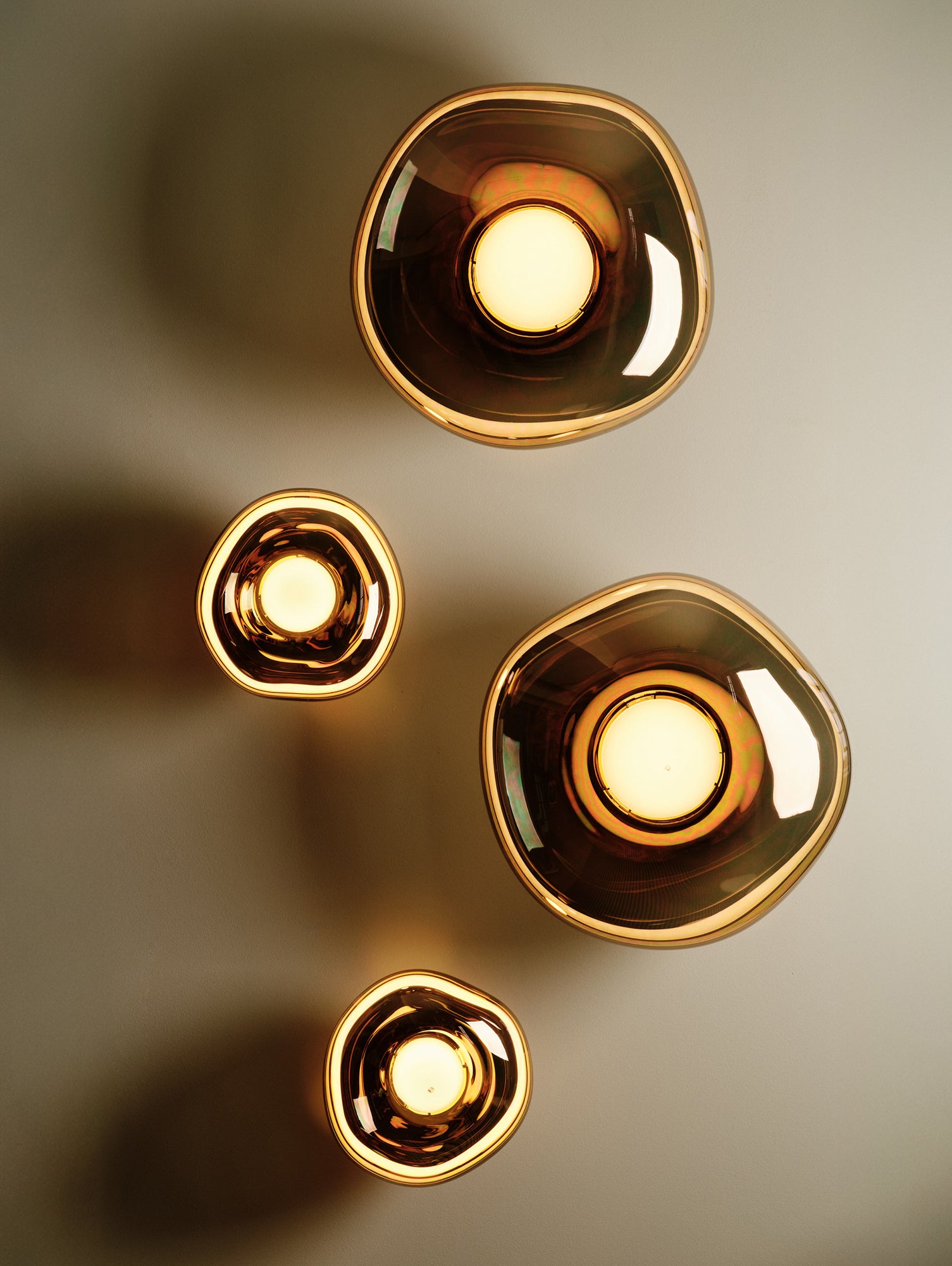 Melt Surface LED Wall Lamp by Tom Dixon - Bronze