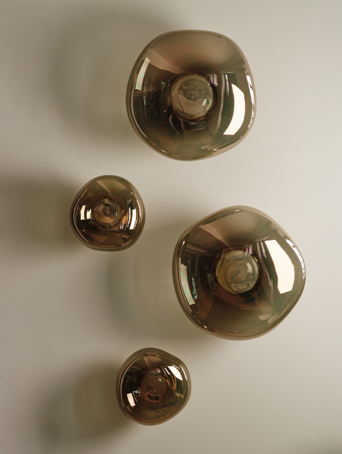 Melt Surface LED Wall Lamp by Tom Dixon - Bronze