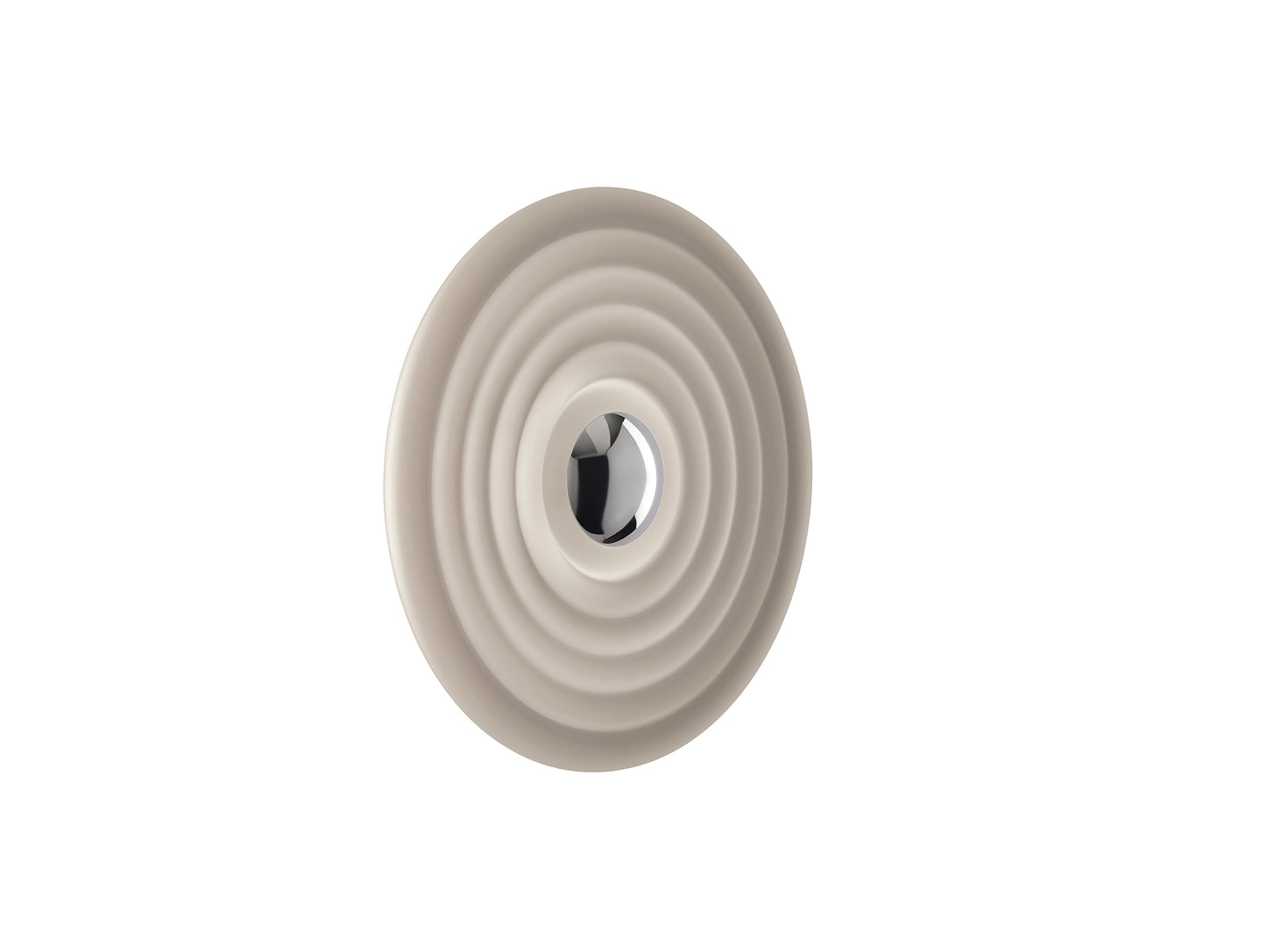 Press Surface LED Wall Lamp (Frosted) by Tom Dixon - Silver Cap