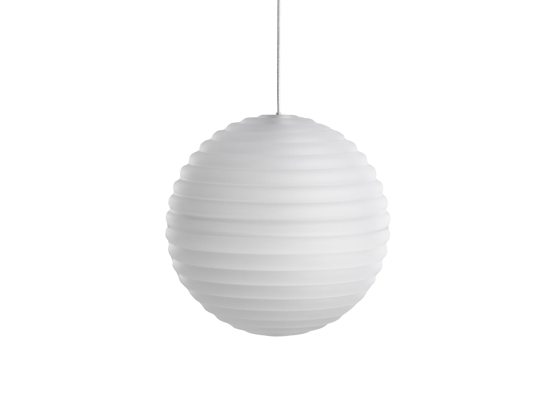 Press Sphere LED Pendant Light (Frosted) by Tom Dixon