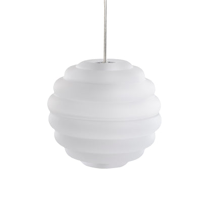 Press Mini Sphere LED Pendant Light (Frosted) by Tom Dixon