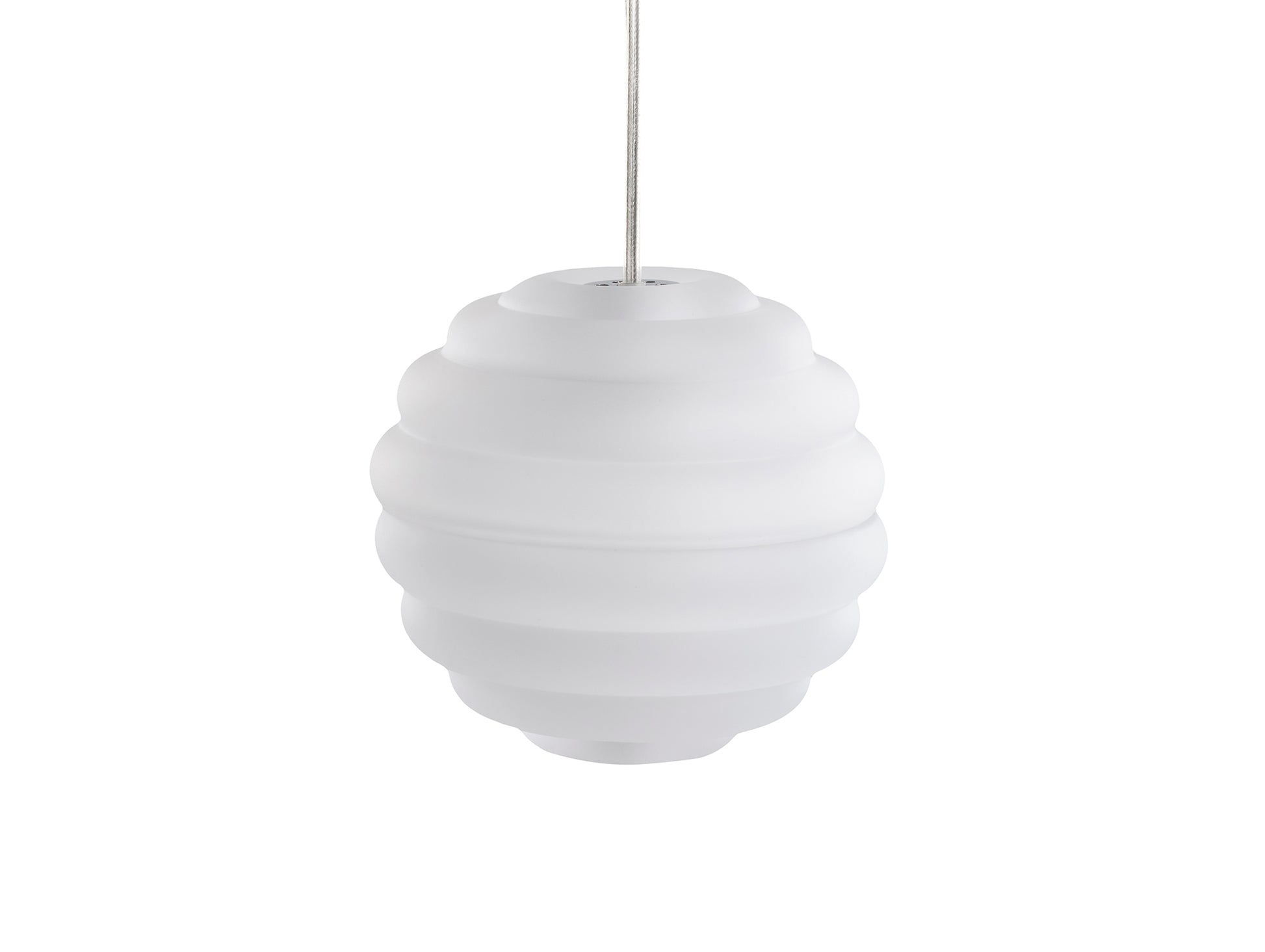 Press Mini Sphere LED Pendant Light (Frosted) by Tom Dixon