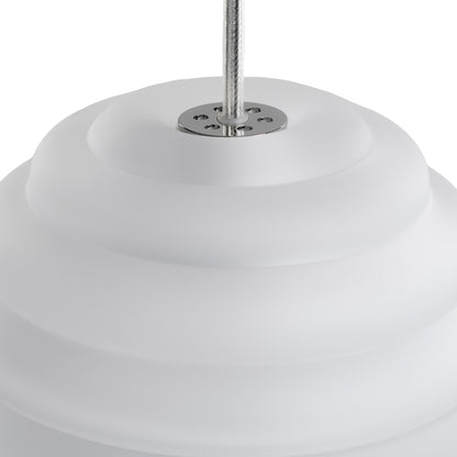 Press Mini Sphere LED Pendant Light (Frosted) by Tom Dixon