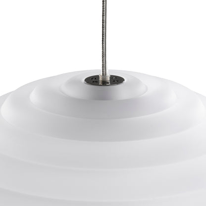 Press Sphere LED Pendant Light (Frosted)