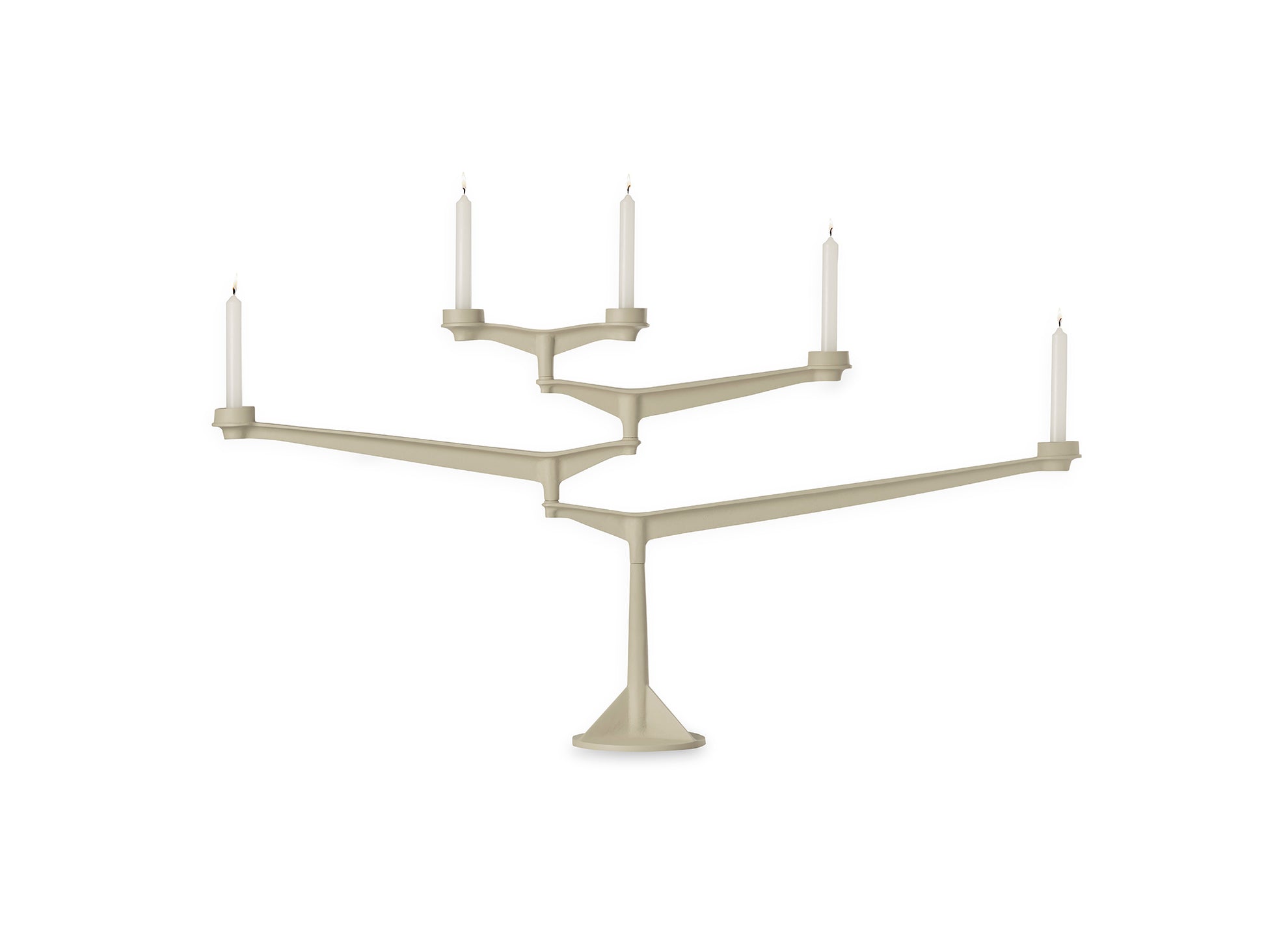 Spin Candelabra by Tom Dixon - Large / Putty