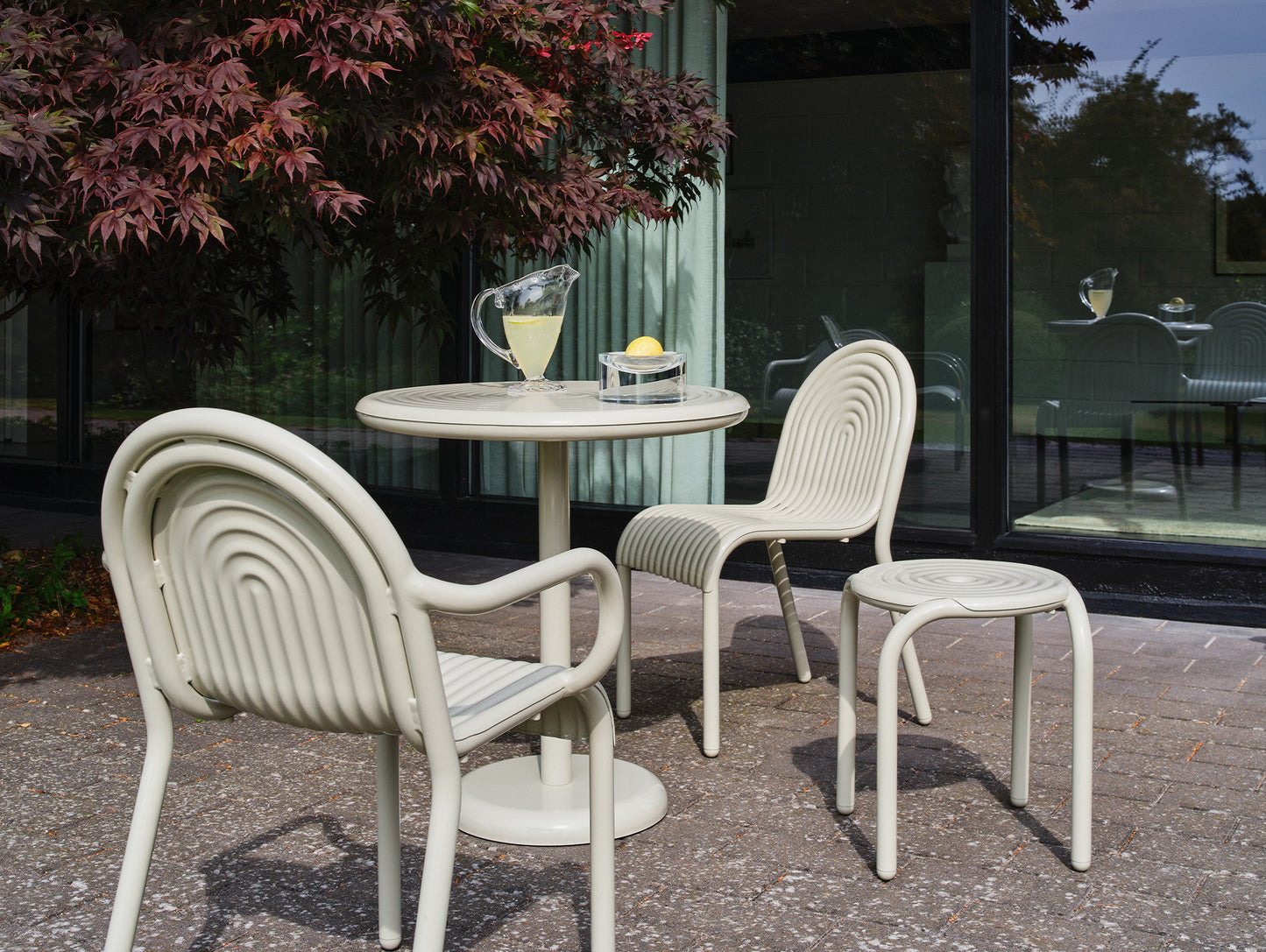 Groove Stool by Tom Dixon - Putty