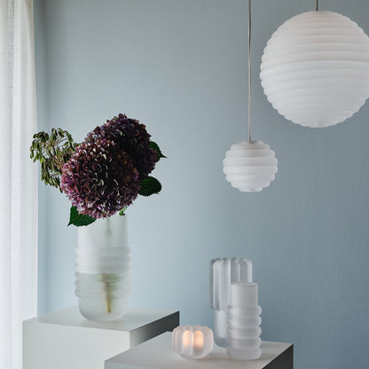 Press Sphere LED Pendant Light (Frosted) by Tom Dixon