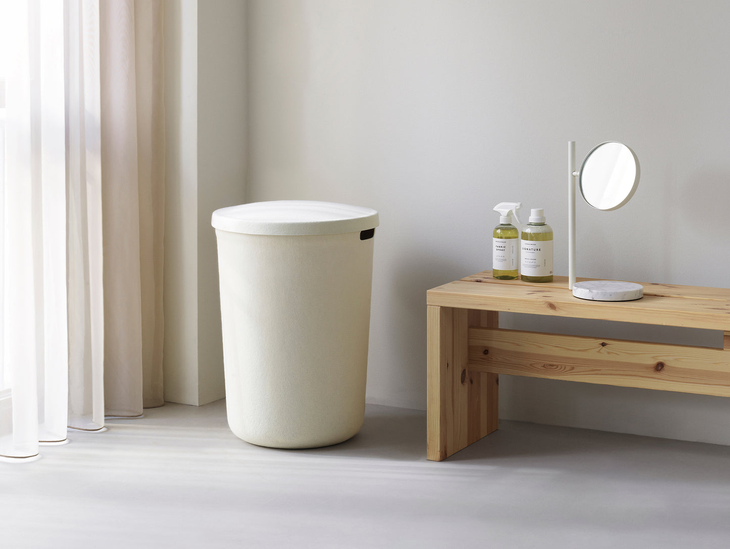 Hide Laundry Basket by Normann Copenhagen - Cream