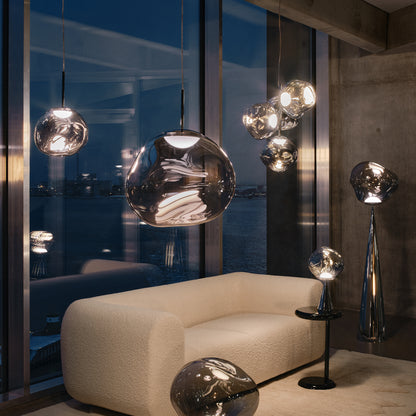 Melt Large LED Portable Lamp by Tom Dixon - Nickel